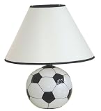 Ore International Ceramic Soccer Ball Lamp
