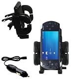 Sony PSP Auto Vent Holder with Car Charger - Uses Gomadic TipExchange
