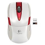 Logitech Wireless Mouse M525 - White/Red (910-002700)