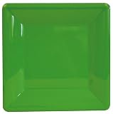 Caspari 7-Inch Square Lacquer Tray, Apple Green