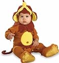 Super Cute Baby Toddler Monkey Halloween Costume Brown Romper Outfit