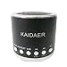 (BLACK) KD-MN02 Portable Mini Music SD USB Speaker FM for PC Mobile Phone MP3 Player