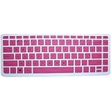 CaseBuy&reg; High Quality Ultra Thin Soft Silicone Keyboard Protector Skin Cover for HP Stream 13-c*** 14-z*** Notebook series, such as 13-c002dx, 13-c010nr, 13-c030nr, 14-z010nr US Layout (if your "enter" key looks like "7", our skin can't fit)(Semi-Pink)