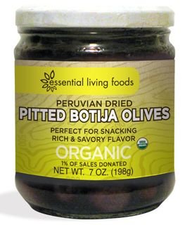Black Botija Dried Pitted Olives, Peruvian, 7 oz glass jar Black Botija Dried Pitted Olives, Peruvian, 7 oz glass jar