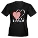 It's Only Limerence Valentine Women's V-Neck Dark T-Shirt by CafePress