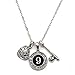 MadSportsStuff Custom Player ID Softball Necklace (#9, One Size)