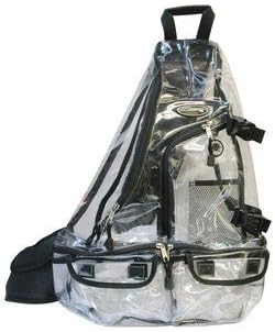 Clear Plastic Heavy Duty Backpack BB002CLR-Blk