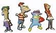 Phineas & Ferb Shoe Charms 4 pc Set - Jibbitz Croc Style