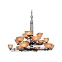Minka Lavery Lights 1278-357 Large 15LT Chandelier - Iron Oxide Lineage Modern Indoor Lighting