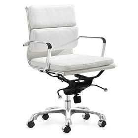 Zuo Modern Director Office Chair, White