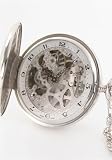 【決算SALE！！】【5年保証付】エポス 懐中時計 手巻き ホワイト スケルトン アラビア 2078　[並行輸入品]　[並行輸入品]の画像