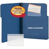 Smead Self-Adhesive Poly USB Flash Drive Pocket, 5-5/16 x 3-5/8 Inches, Clear, 100 per Box (68153)