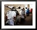 Vespas Parked in Narrow Street, Italy Styles Framed Art Poster Print by Dallas Stribley, 31x25