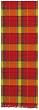 Durable Hand Woven 100% Cotton Colorful Red and Yellow Plaid Table Runners 12x72 Inches Set of Two