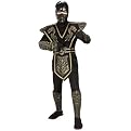 Childrens Ninja Costume with Mask  Gold