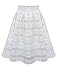Face N Face Women's Chiffon High Waist Zipper Midi Pleated A Line Tulle Skirts