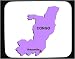 Mouse Pad with africa, map, congo