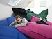 Plain Lazy Indoor / Outdoor Beanbag, Black