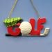 Club Pack of 12 Sports Golf Themed Christmas Ornaments