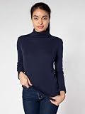 American Apparel Sheer Rib Long Sleeve Turtleneck