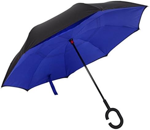 Third Generation inverted umbrella,C-shape Hands Free Handle for Car Travel
