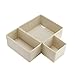 Avinee Foldable Fabric Closet Dresser Drawer Storage Organizer, Cloth Storage Box Organizer Bins For Underwear, Socks, Bras, Tights, Leggings - 3 Set