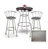 IMAGE OF Chrome Bar Table & 2 Chrome 29