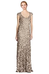 Strapless Sheer Elastane/Nylon/Silk Evening Dress 