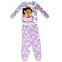 Dora The Explorer by Nick Jr.   Toddler Girls 2 Piece Pajama Set  Purple  Multi