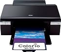 EPSON Colorio インクジェットプリンタ 6色染料インク EP-301