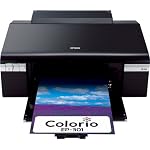 EPSON Colorio インクジェットプリンタ 6色染料インク EP-301