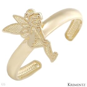 KREMENTZ Stylish Brand New High quality Toe Ring Beautifully Crafted in Yellow Gold