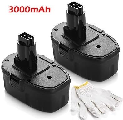 Power Tool Battery 2 x 3000mAh 18V 18 Volt XRP Battery For Dewalt DE9095 DC9096 DW9095 DW9096