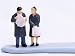 24pcs Painted Model Train People Figures Scale HO (1 to 87)