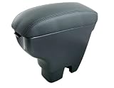 Gray Leather Console Center Armrest for 04-10 Suzuki Swift 2004 2005 2006 2007 2008 2009 2010 Brand NEW Big Storage Box Comfortable Padding w/ Cup Holder