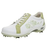 ECCO Women's Pitch Rose Golf Shoe,White/Pepmint,39 EU (8-8.5 US)