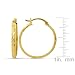 41f9Tr5vsUL. SL75  14K Yellow Gold Diamond Cut Pol Hoop Earrings