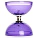 Cyclone Quartz Diabolo (Purp) - Triple Bearing Clutch Diablo - Juggle Dream Metal Hand Sticks & Firetoys Bag