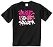 Threadrock Big Girls' Live Love Soccer Youth T-Shirt L Black