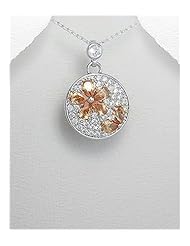 CZ Pendant Necklace In 92.5 Sterling Silver