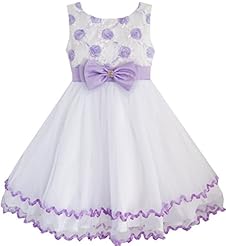 Girls Pleated Polyester/Tulle Wedding Party Dress 