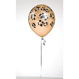 Wild Safari Balloons Leopard Print Package of 100