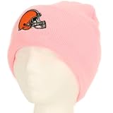 NFL Men's End Zone Cuffed Knit Hat - K010Z (One Size Fits All, Cleveland Browns-Pink)