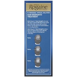 Rogaine for Men Hair Regrowth Treatment, Extra Strength Original Unscented, Set of 3, 2-Ounce Bottles