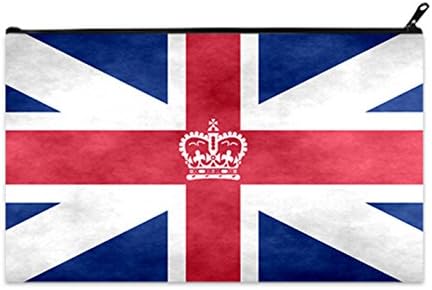 Female Travel Toiletry Cosmetic Makeup Bag Coin Purse Currency Bags with UK Flag Pattern