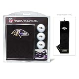 BSS - Baltimore Ravens NFL Embroidered Towel/3 Ball/12 Tee Set