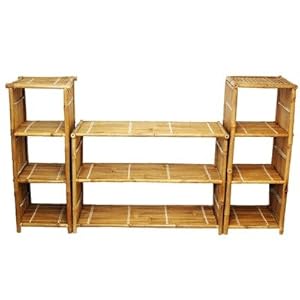 Bamboo 54 3 Piece Bamboo Shelf System