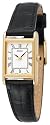 Seiko Women's Black Leather Strap Watch #SXGN42