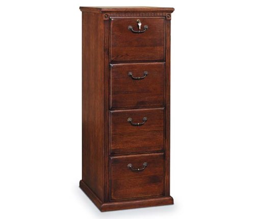 Burnished Oak Four Drawer File Burnish
