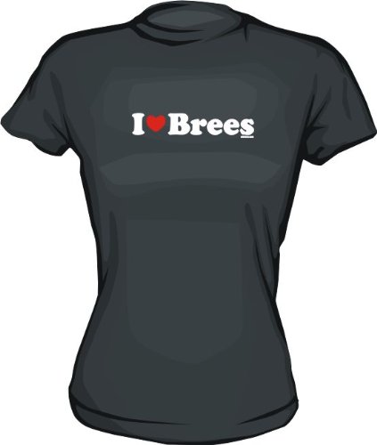 I Heart (Love) Brees Women's Tee Shirt Small-Pink Babydoll